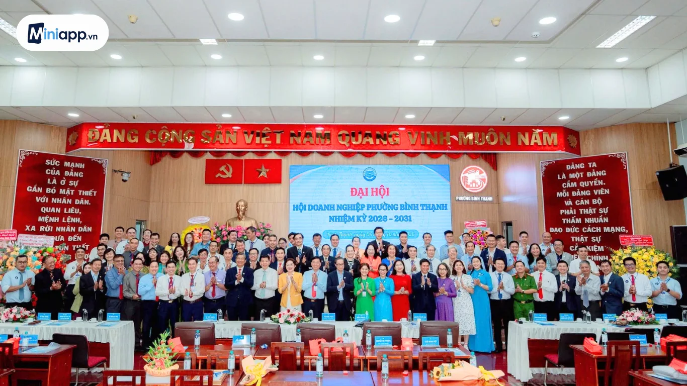 Hình ảnh Đại hội Hội Doanh nghiệp phường Bình Thạnh nhiệm kỳ 2026 - 2031
