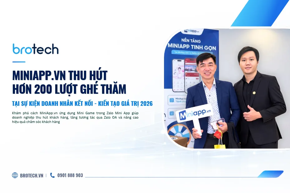 MiniAppVN Thu Hút Hơn 200 Lượt Ghé Thăm Tại Sự Kiện Doanh Nhân Kết Nối 2026