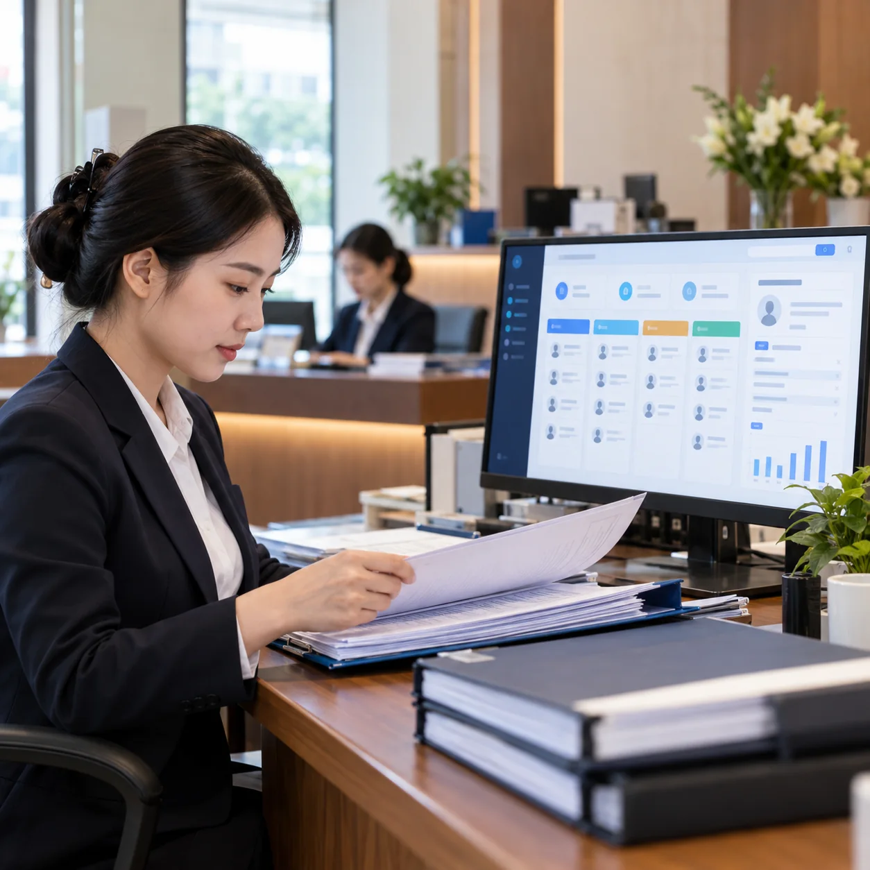 Hình minh họa hệ thống CRM quản lý khách hàng và quy trình nghiệp vụ