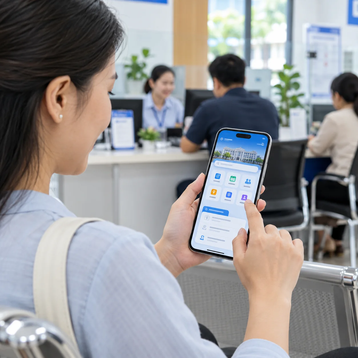 Hình minh họa giải pháp MiniApp trên Zalo cho Phường Long Bình